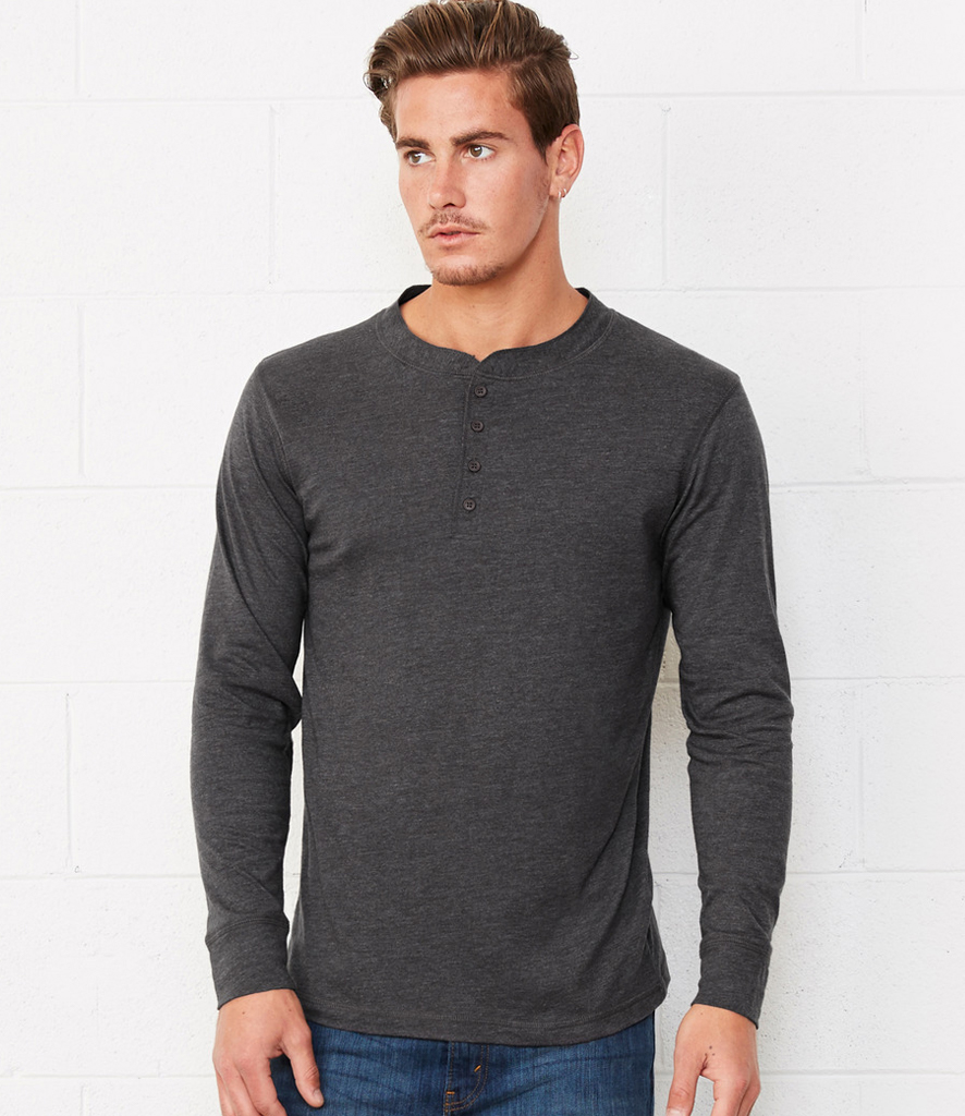 Canvas Long Sleeve Henley T-Shirt - Redrok