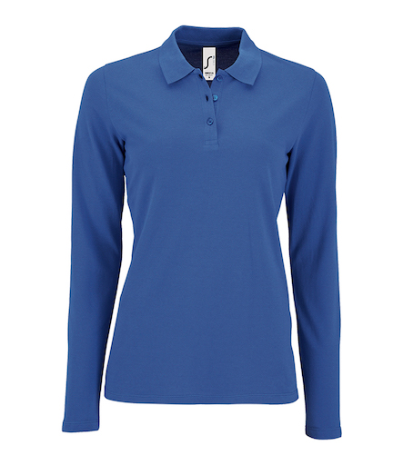 SOL'S Ladies Perfect Long Sleeve Piqué Polo Shirt - Redrok