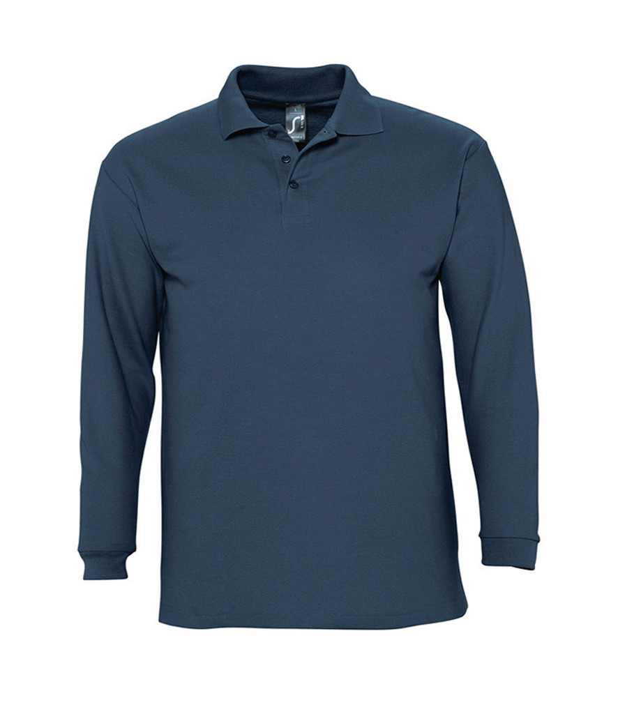 SOL'S Winter II Long Sleeve Cotton Piqué Polo Shirt - Redrok